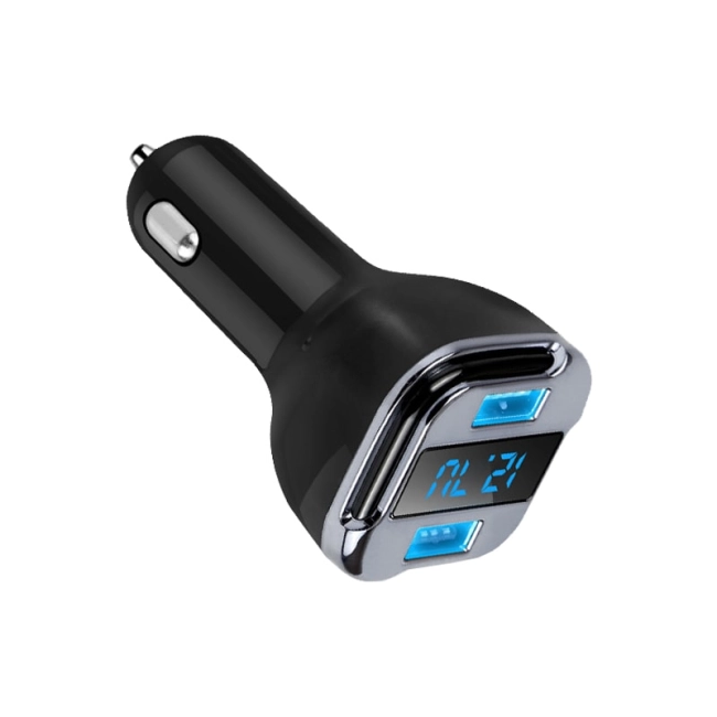 usb зарядка в машину с подсветкой и вольтметром