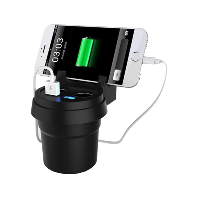 автомобильный разветвитель в прикуриватель с вольтметром