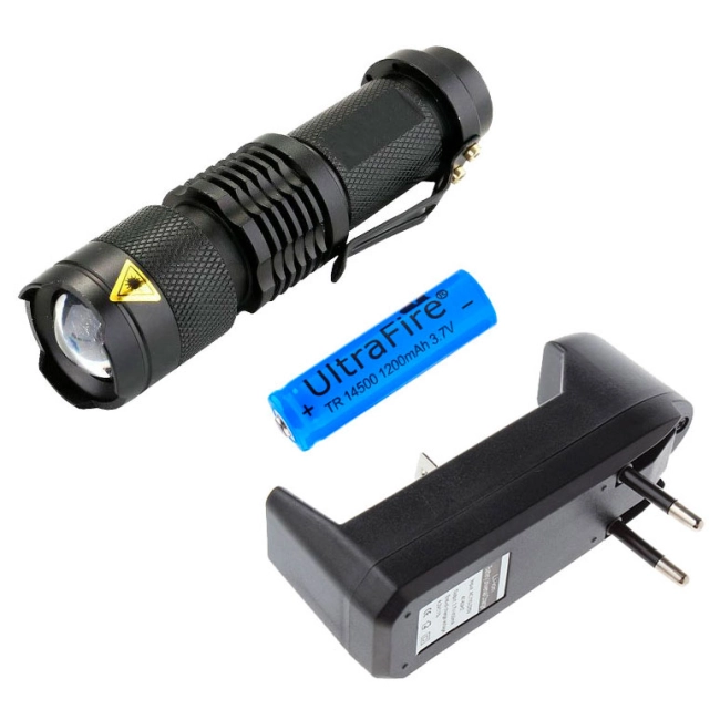 ліхтарик на акумуляторі