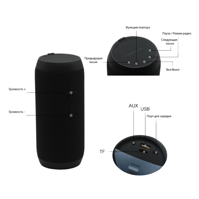 Портативный беспроводной bluetooth динамик