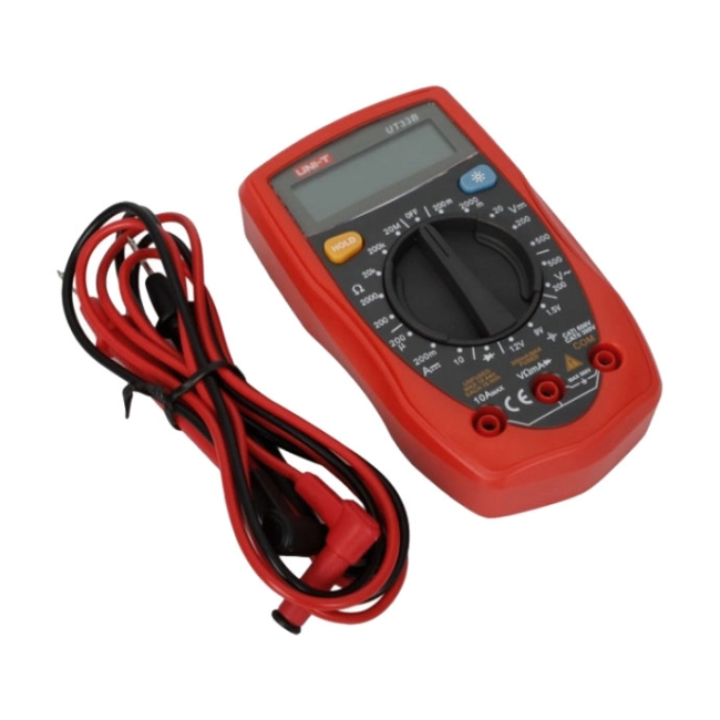 ut33b мультиметр с тестером батарей