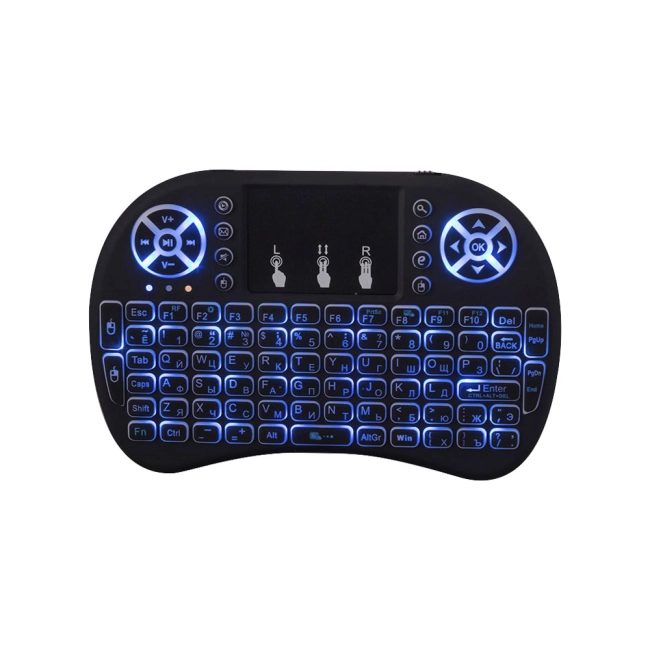 беспроводная клавиатура с тачпадом и подсветкой