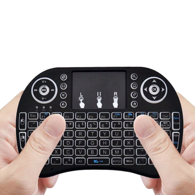 беспроводная мини клавиатура с подсветкой