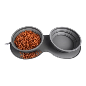 Подвійна складна миска для собаки складна миска для собаки