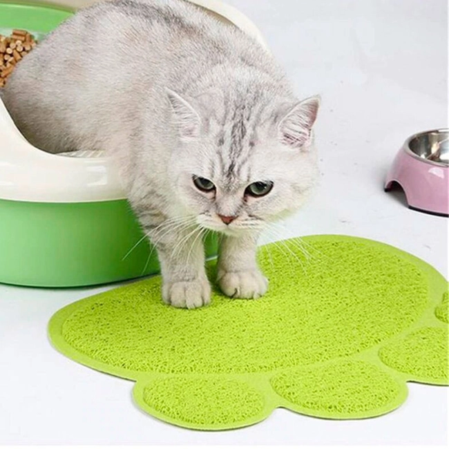 коврик в форме лапки для собак