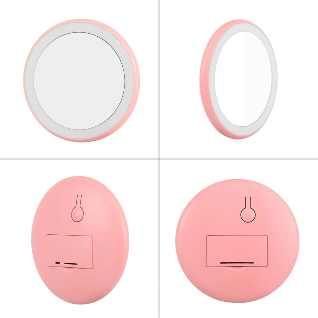 зеркальце с подсветкой карманное