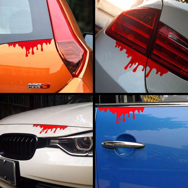 наклейки кровь на авто