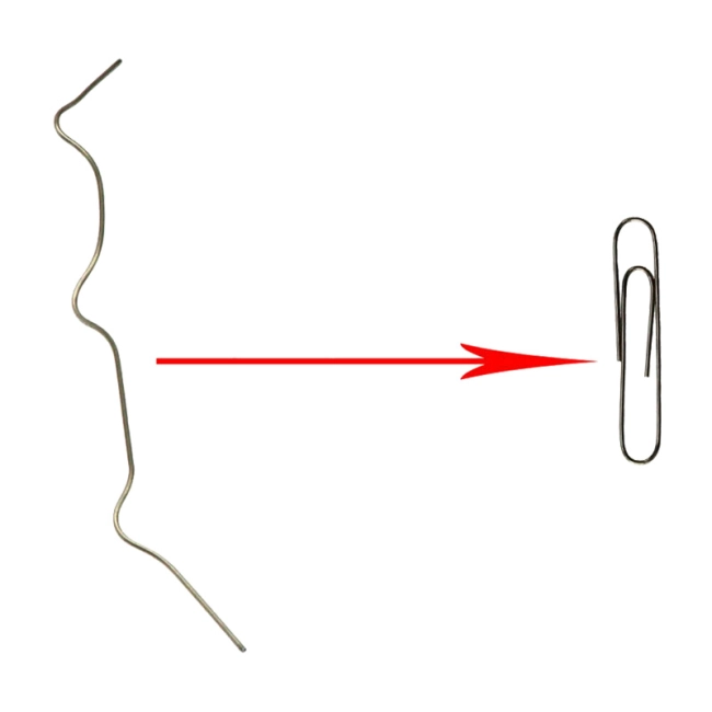 скрепка возвращает форму