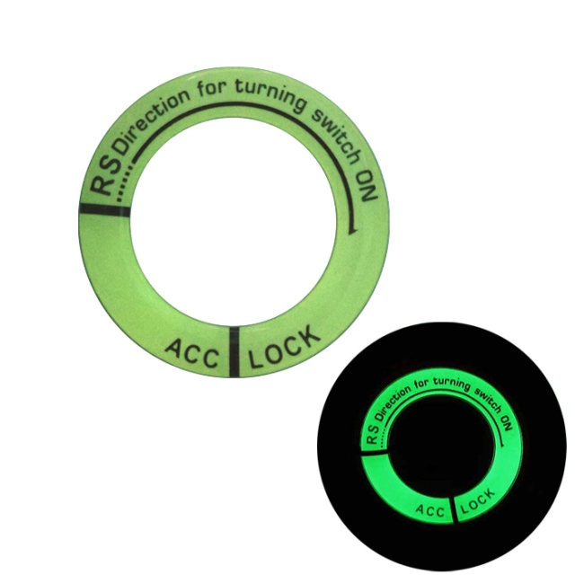 светящаяся наклейка на замок зажигания