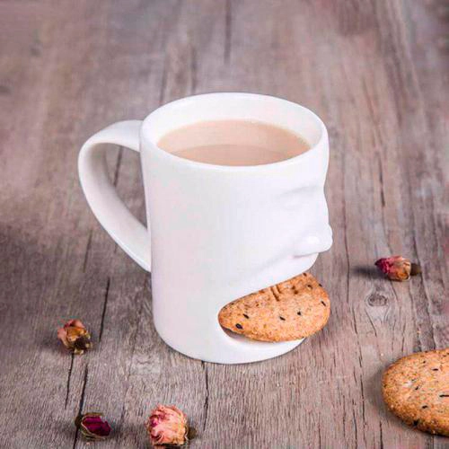 чашка с отделением для печенья