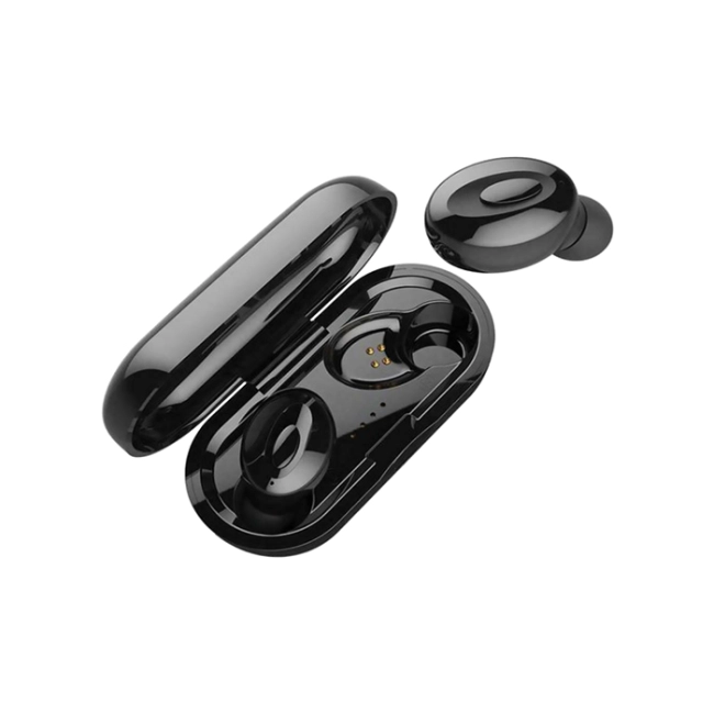 бездротові навушники з кейсом для заряджання