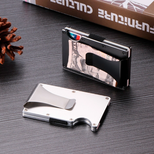 чехол для карт с зажимом для денег