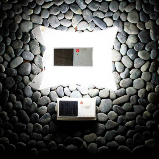 надувной фонарь с солнечной панелью