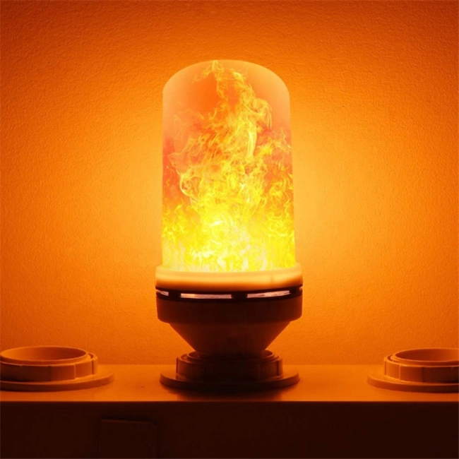 лампа LED с эффектом огня