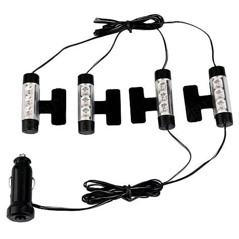 неоновая подсветка салона автомобиля