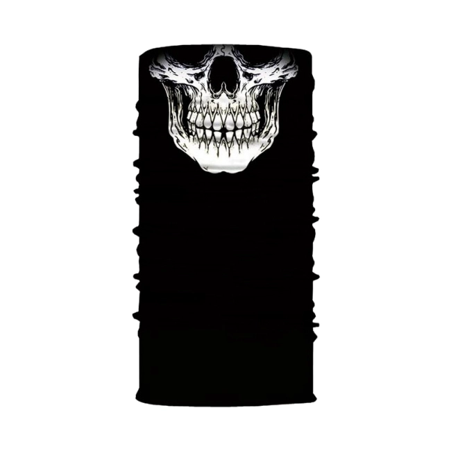 чорна балаклава з черепом