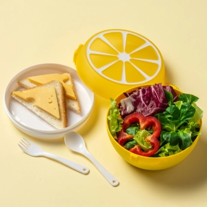 Ланч бокс контейнер для еды в виде лимона ланч бокс контейнер для еды