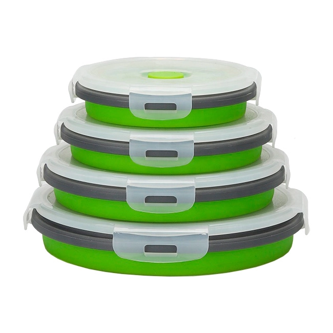 складные силиконовые контейнеры для еды