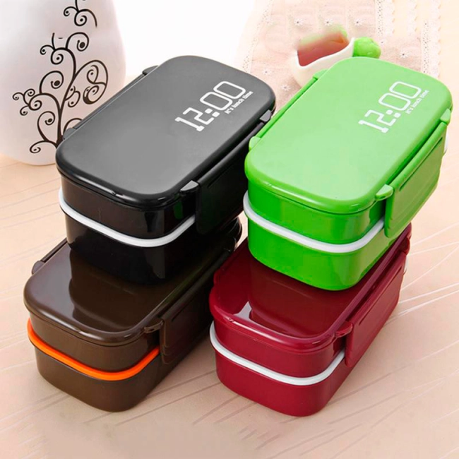 ланч бокс с часами