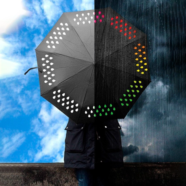 парасолька міняє колір при намоканні