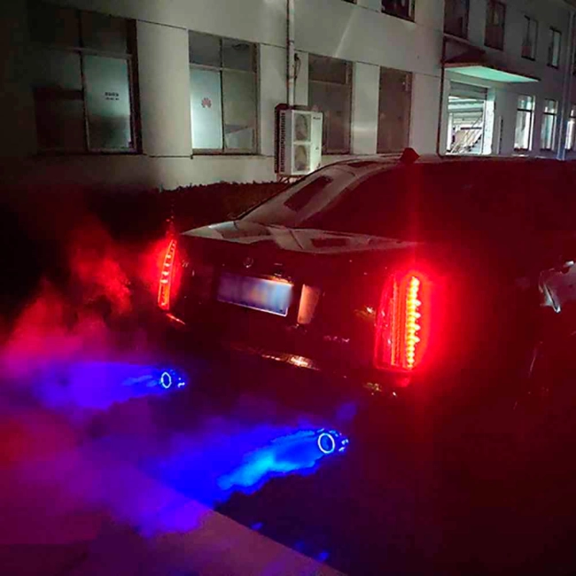 насадка на выхлопную трубу с подсветкой