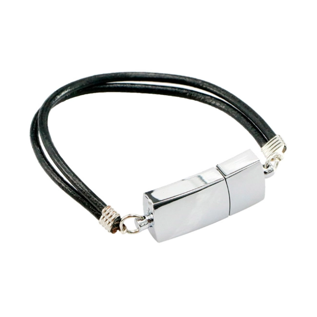 usb флешка с кожаным браслетом