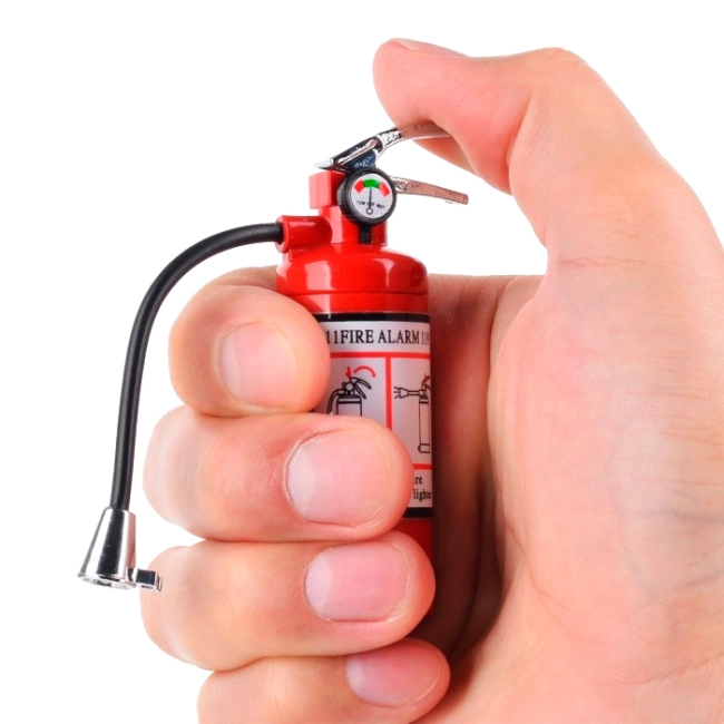 газовая зажигалка огнетушитель