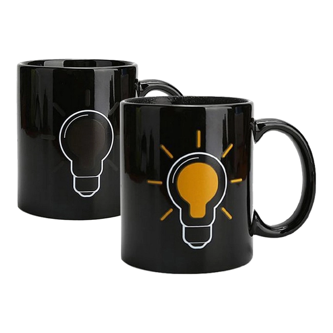 чашка с терморисунком