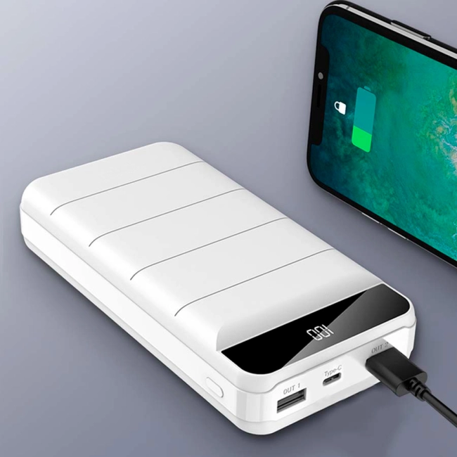 power bank який показує заряд
