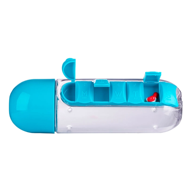 пляшка для води з пігулкою