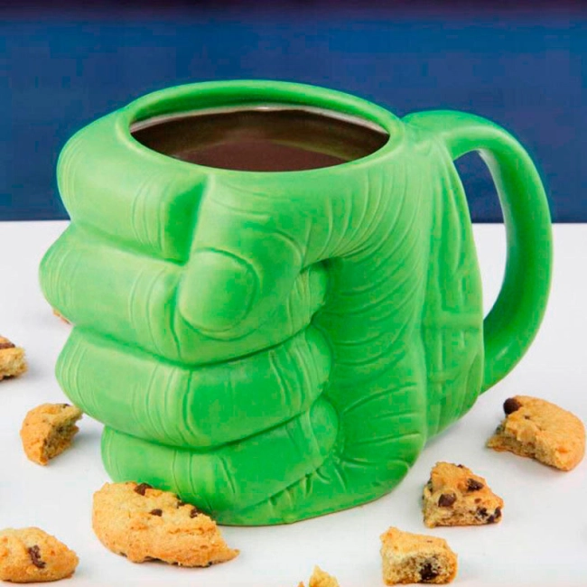 кружка зеленая рука