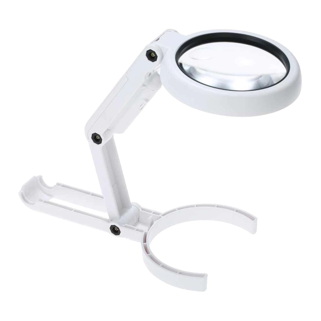 складная лупа с подсветкой