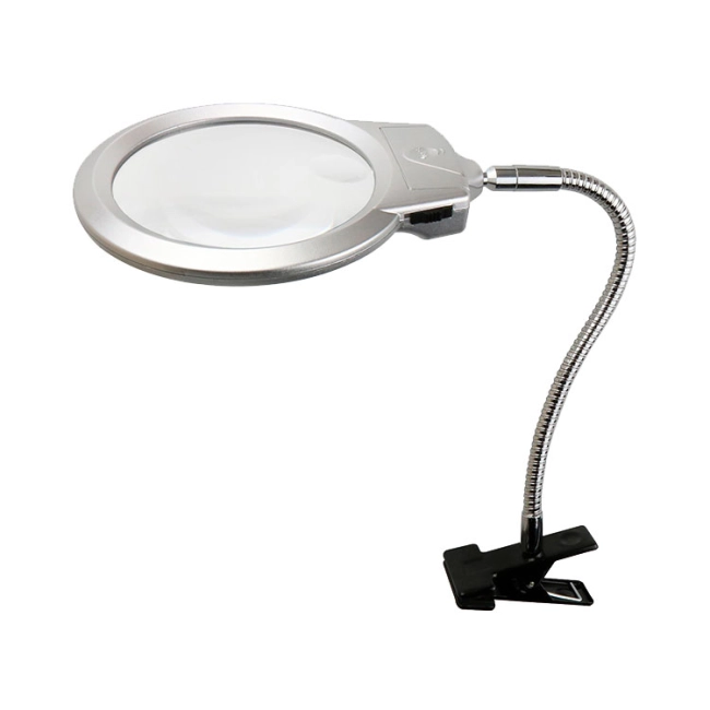 настольная лупа с подсветкой