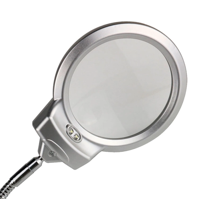 настольная лупа со светодиодной подсветкой