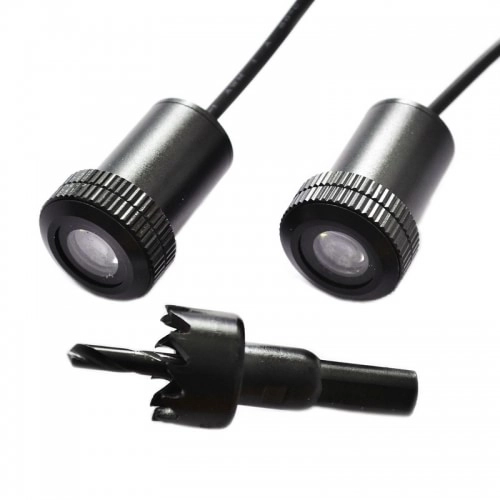 подсветка в двери с логотипом авто