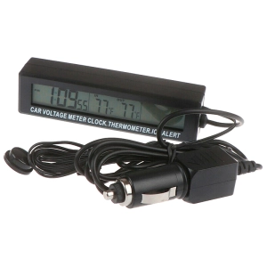 автомобильный вольтметр часы