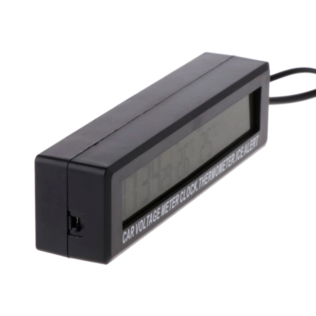 автомобильный термометр с часами