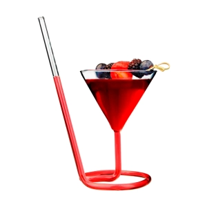 бокал с трубочкой для вина