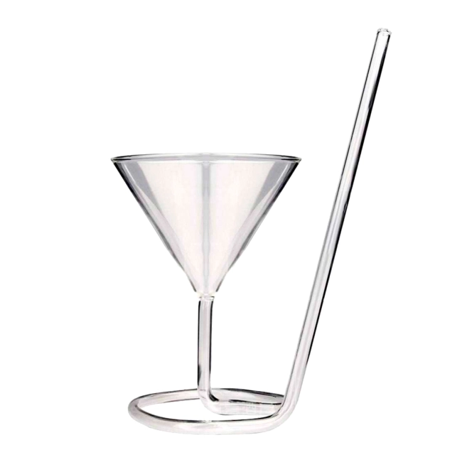 келих винний з трубочкою