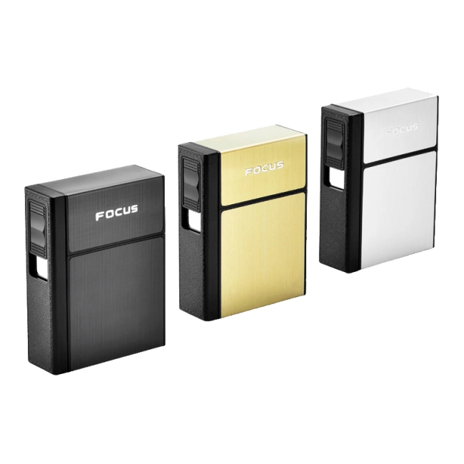 портсигар с электронной зажигалкой