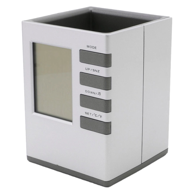 подставка для ручек с часами