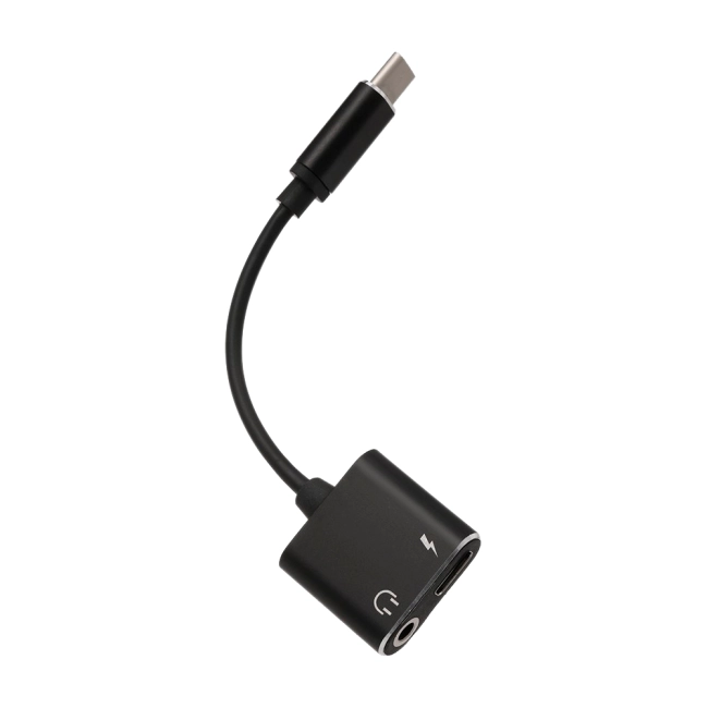 переходник type-c для зарядки и наушников