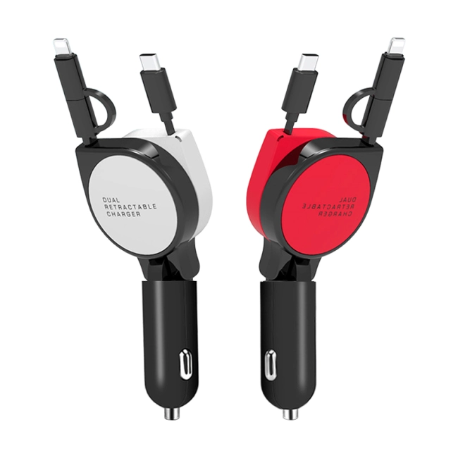 автомобильная зарядка 3 в 1