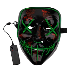 Светящаяся неоновая маска из фильма Судная ночь маска светящаяся в темноте