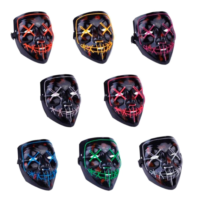 неонова маска яка світиться