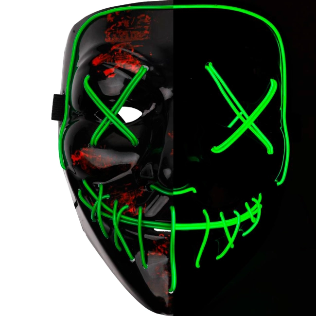 маска яка світиться в темряві