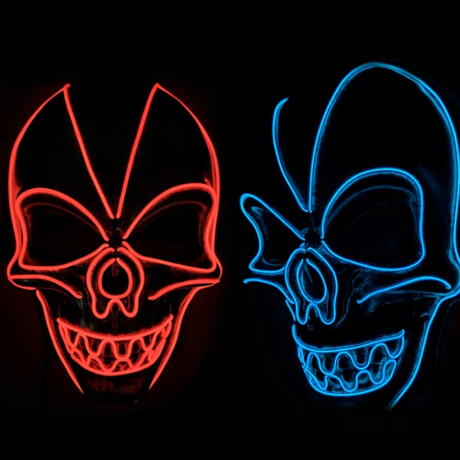 маска хэллоуин светящаяся