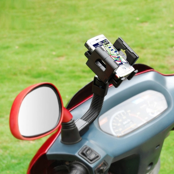 тримач телефону на дзеркало мотоцикла