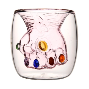 Стакан перчатка Таноса с двойным дном (250 мл) стакан с перчаткой