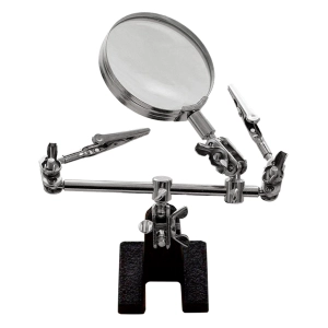 Держатель для пайки с лупой третья рука для пайки